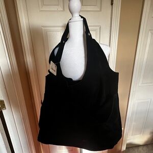 Free People Paris Suede Tote Black - New with tags